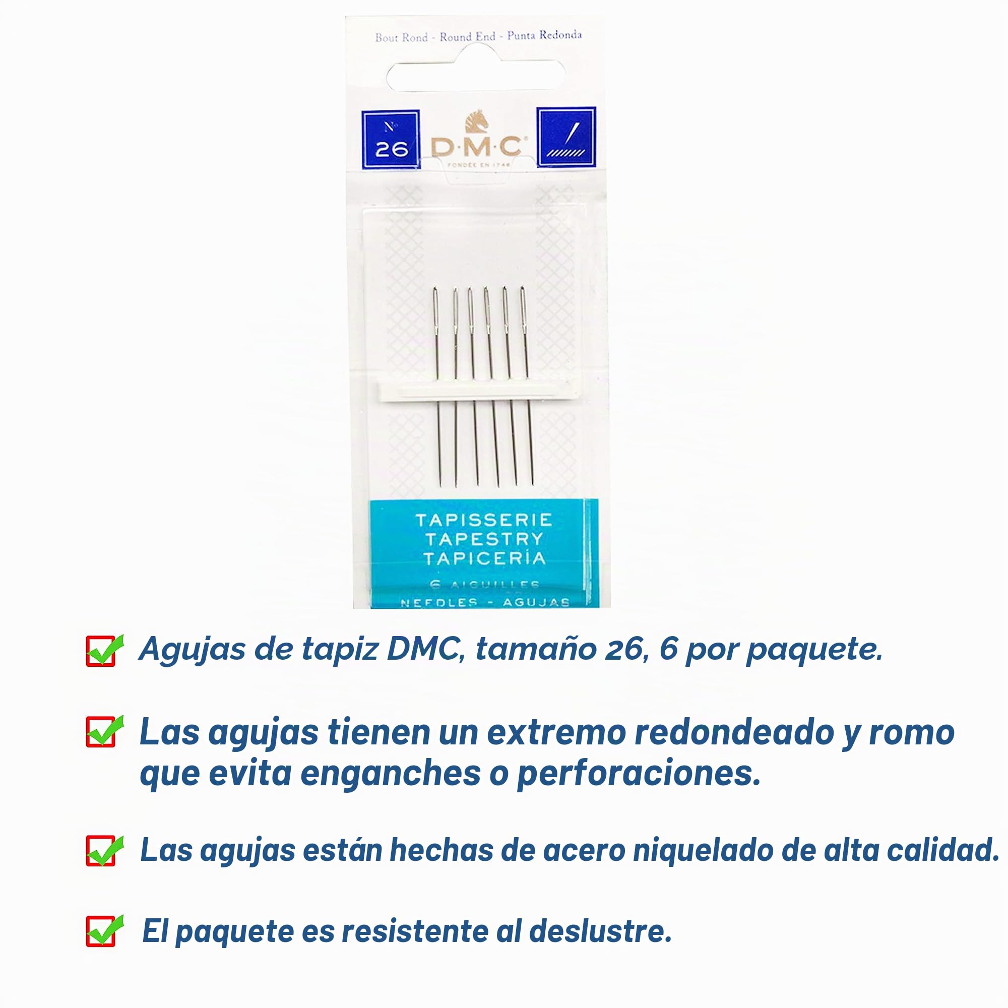 Hilo de bordado DMC, kit de 36 colores populares, incluye agujas de mano DMC Mouline de algodón blanco/negro y 2 diseños de punto de cruz