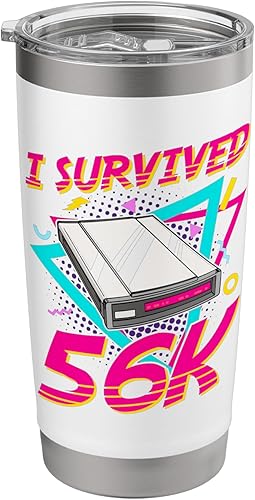 90s Nostalgia Retro 90s Dial Up Internet Vintage Stainless Steel Insulated Tumbler
