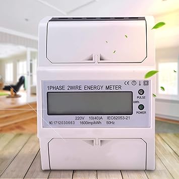 Electronic KWh Meter, Beautiful Electric Meter, for Measure Active Energy Measure Energy Consumption