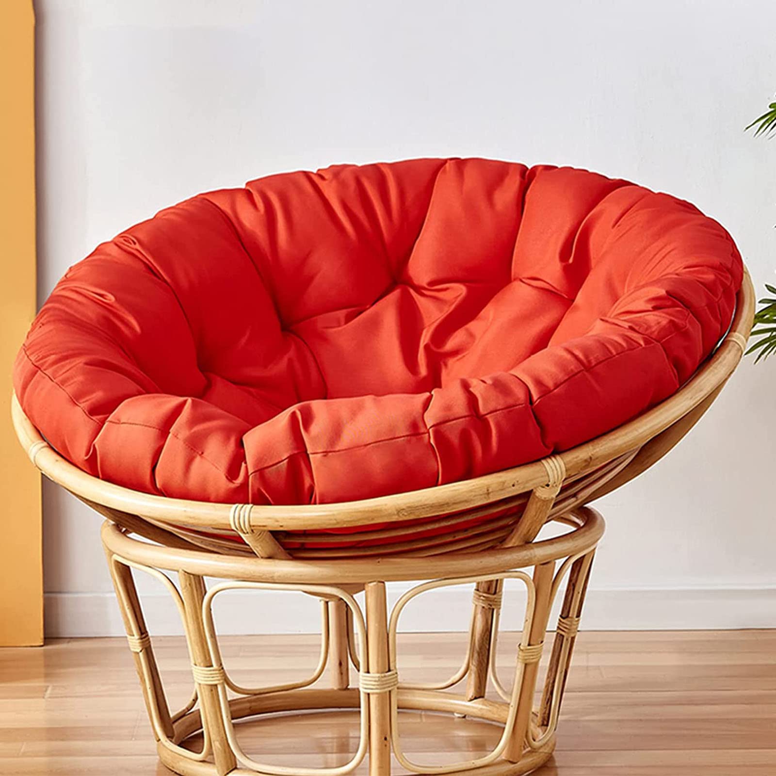 SHAIRMB Papasan Round Chair Cushions,Thick Egg Nest Seat Cushions, Waterproof Swing Chair Cushion Outdoor, Removable and Washable, Without Chair,ordinaryC,50 * 50cm