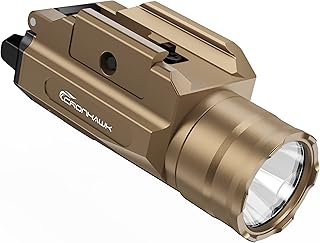 1350 Lumen Weapon Rail Mounted Rechargeable Pistol Flashlight for MIL-STD-1913 and GL