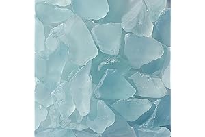 1LB Turquoise Frosted Sea Glass Block - Chic Decor and Craft Supply