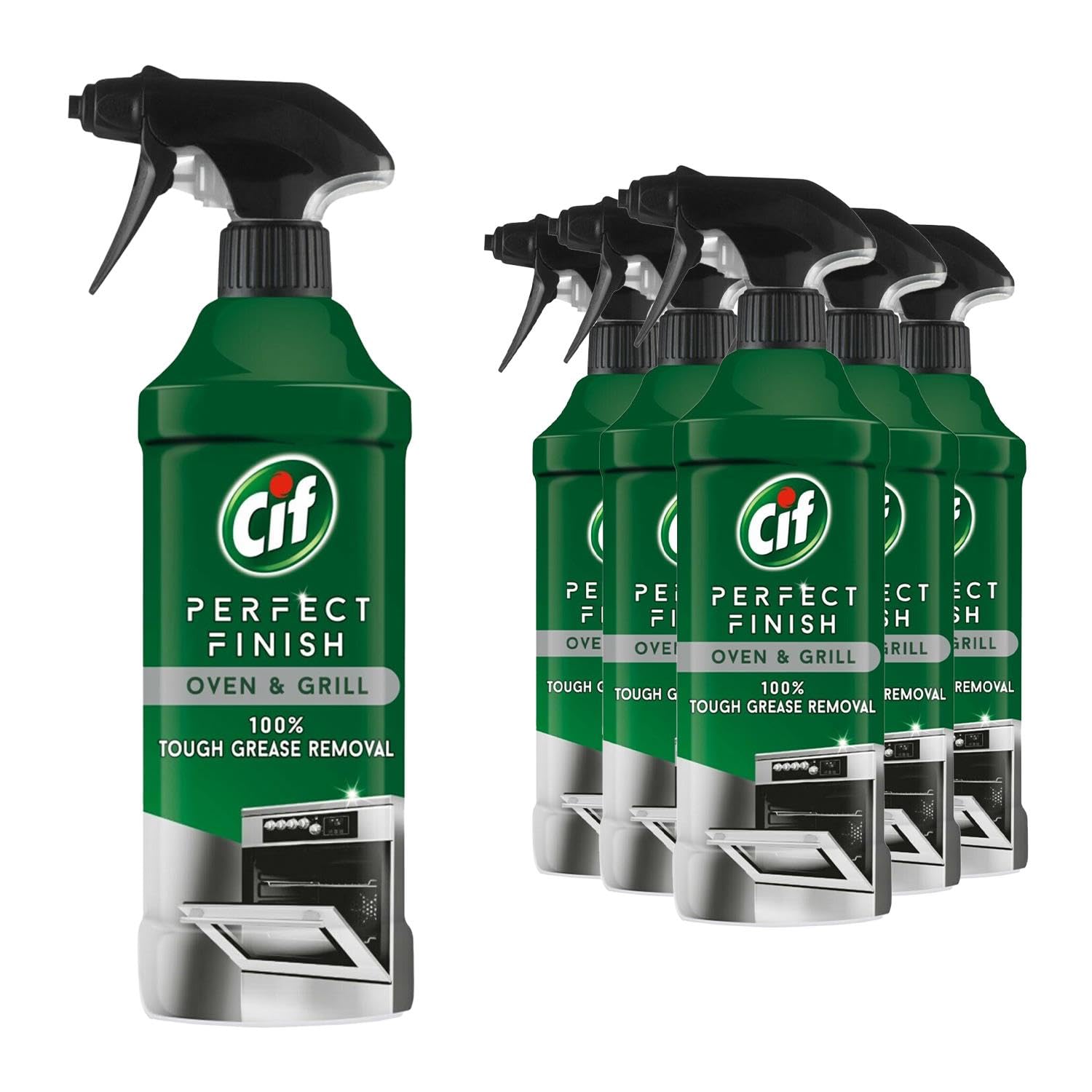 Cif Perfect Finish Specialist Cleaner Spray Oven & Grill 6 x 435ml