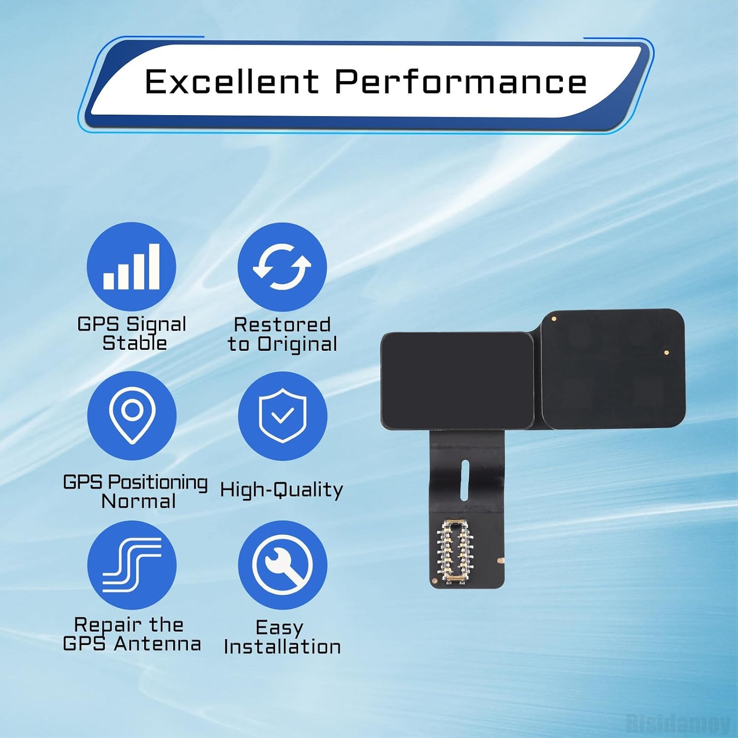 GPS Signal Antenna Flex Cable Replacement for iPhone 15 Pro Max | GPS Signal Antenna Cover Wireless Diversity Antenna for iPhone 15promax A2849 A3105 A3106 A3108