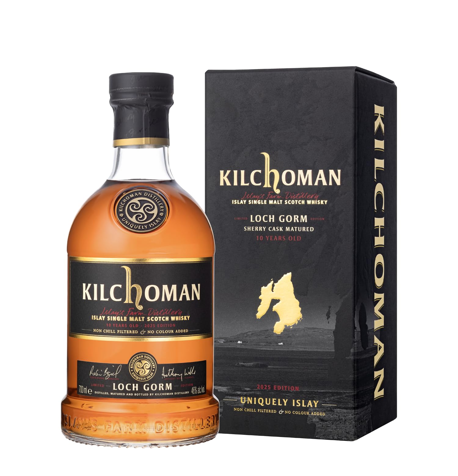 Kilchoman Loch Gorm 10 Jahre Limited Edition 2025 Sherry Cask Matured Islay Single Malt Scotch Whisky 46% vol. 0,7l