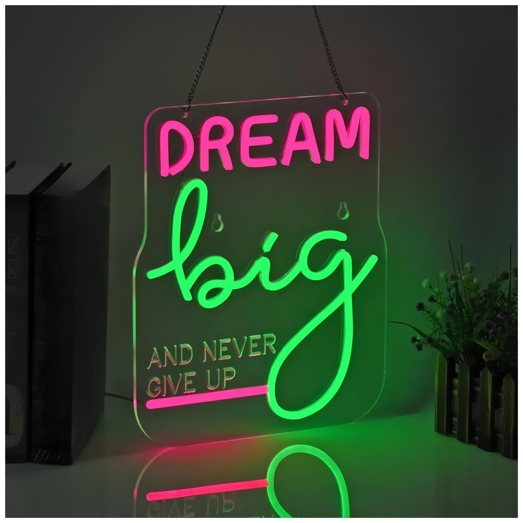 XENITE Luces Art Decoration Christmas Letrero De Neón Inspirador Para Decoración De Pared. Letrero Regulable Para Arte Mural. Ideal Para Oficina, Dormitorio, Gimnasio 35.5x30.4cm