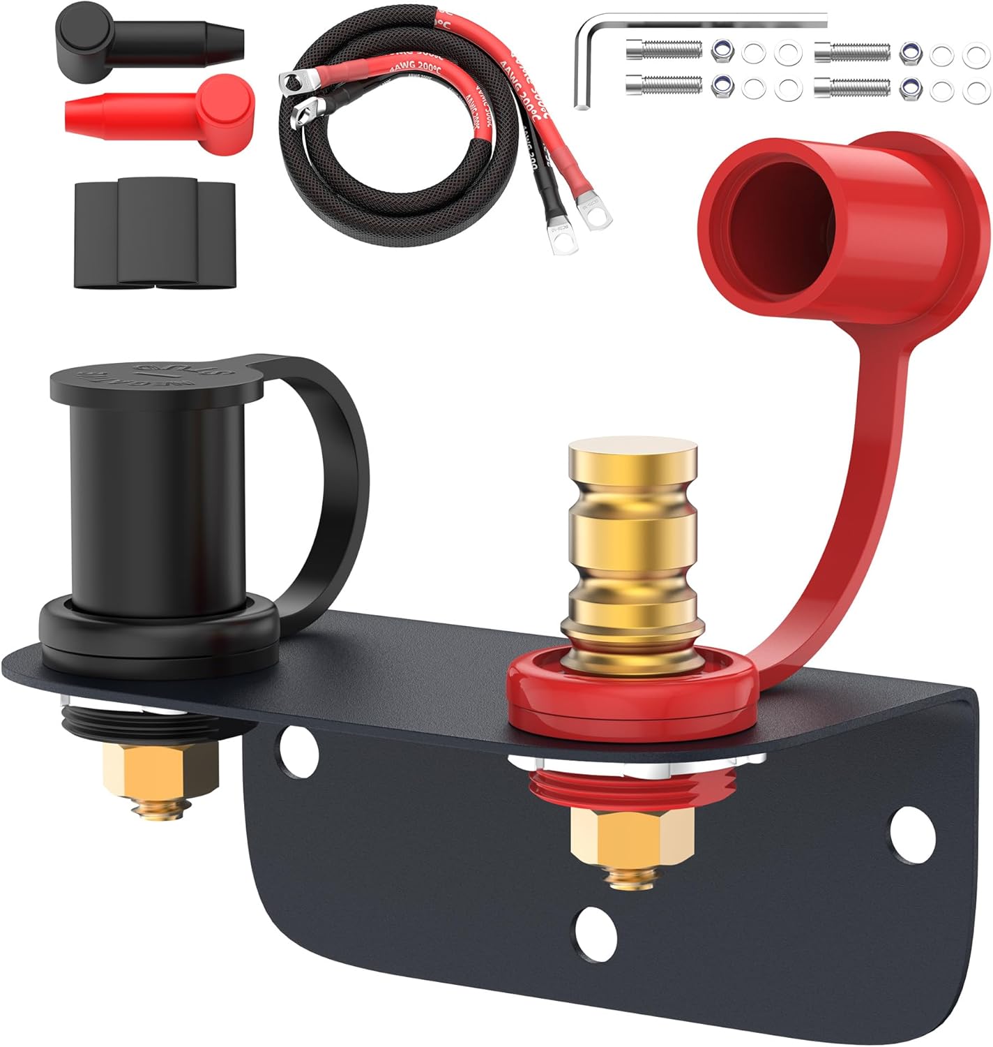 Joinfworld Remote Battery Terminals 3/8" Stud Battery Jump