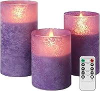 Vista 9 de ANGELLOONG Velas sin llama con control remoto para decoración de mesa, velas falsas parpadeantes que funcionan con pilas, velas de batería