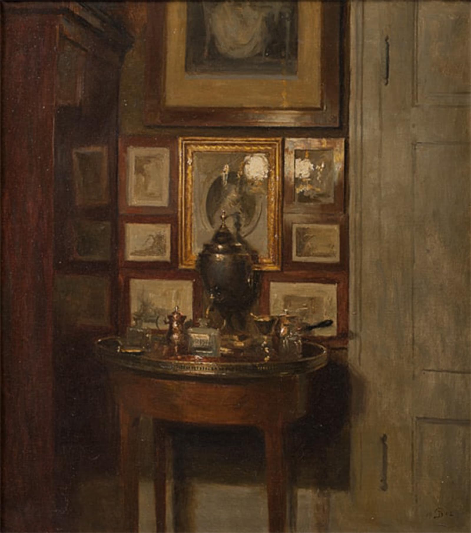 Tableau impression samovar d'après Peter Vilhelm Ilsted toile 60x90cm - 5