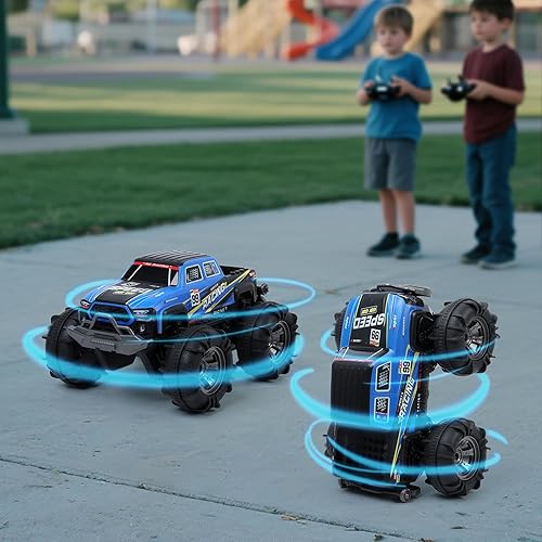 Miniatura 7 de Carro de control remoto impermeable Monster Truck Gesture, 4WD anfibio controlado a mano, juguete de control remoto para niños, vehículo todoterreno