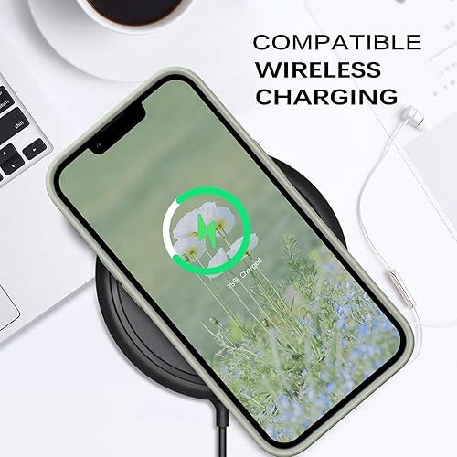 Miniatura 4 de BENTOBEN Funda para iPhone 13 Pro, silicona suave, goma de gel, forro de microfibra, parte trasera dura, a prueba de golpes, funda protectora para