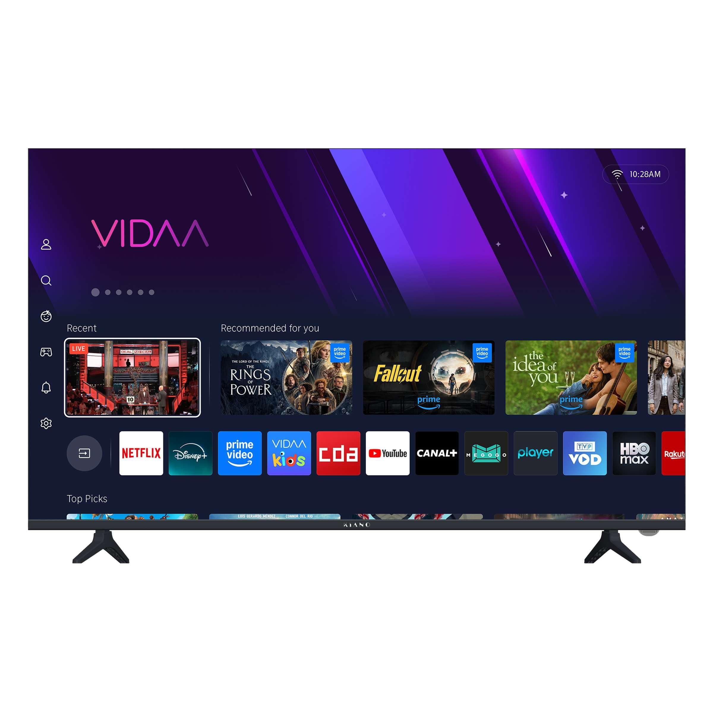 schermo televisivo smalto bianco 43 pollici 4k uhd Dolby Digital