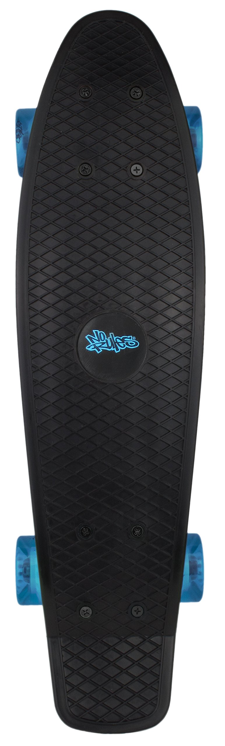 MuuwmiNoRules Skateboard - 22" Plastic Beginner Skateboard for Kids, Teenagers & Adults. Waffle Deck with ABEC 5 Bearings & Aluminium Trucks for Cruising & Tricks