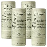 Vista 10 de Hey Humans Desodorante, desodorante sin aluminio para mujeres y hombres, contiene ingredientes de origen natural, control de olor todo el día