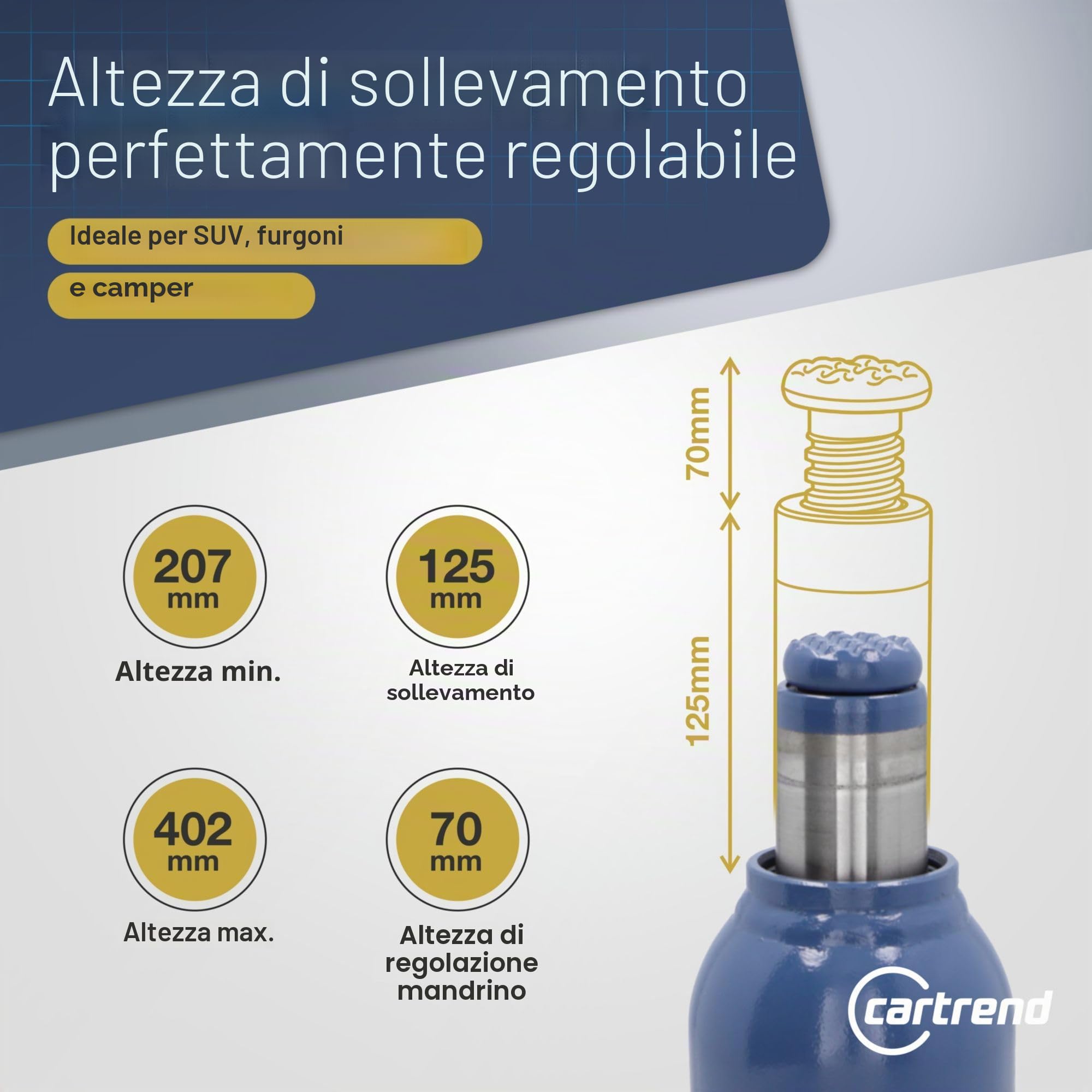 CARTREND Martinetto idraulico 10007