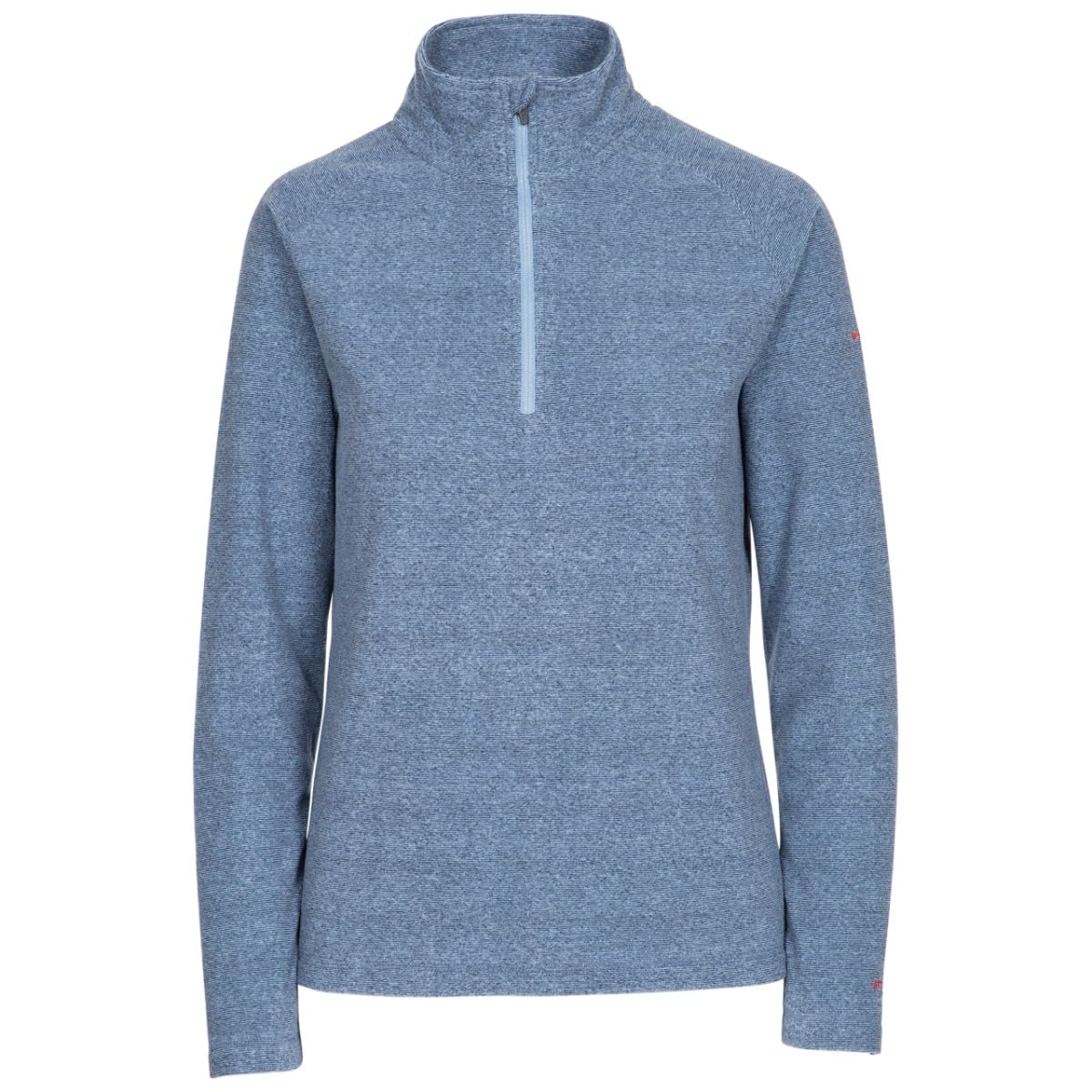 Trespass Womens Brushed Back Fleece Top Meadows - 1/2 Neck Zip Jumper Navy