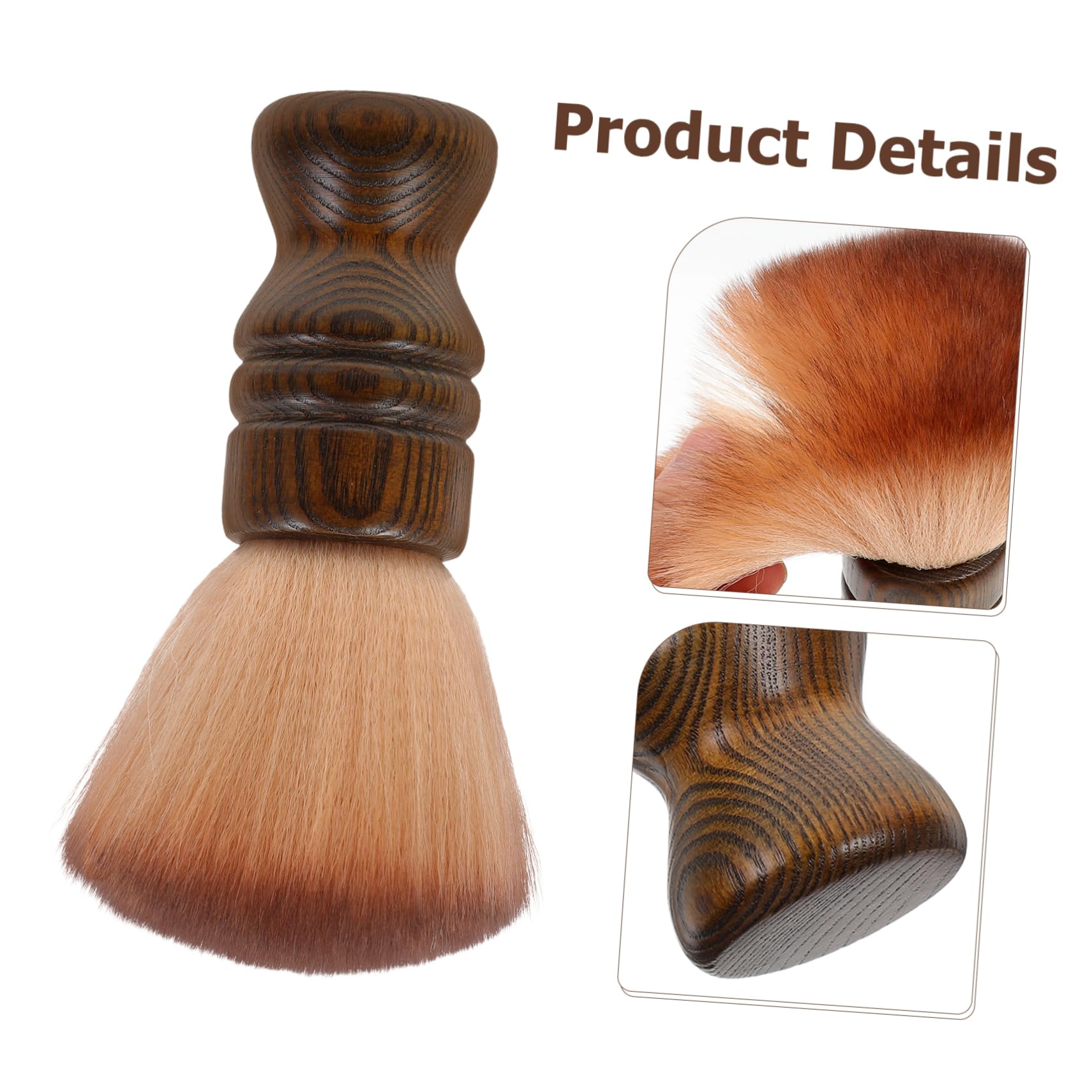 FRCOLOR 3St Bürste mit Holzgriff hairbrush haarbürsten barber brush hair remover bürste barber bürste Haarschneide-Reinigungsbürste Gesicht Friseurwerkzeug Bartreinigungsbürste Hölzern