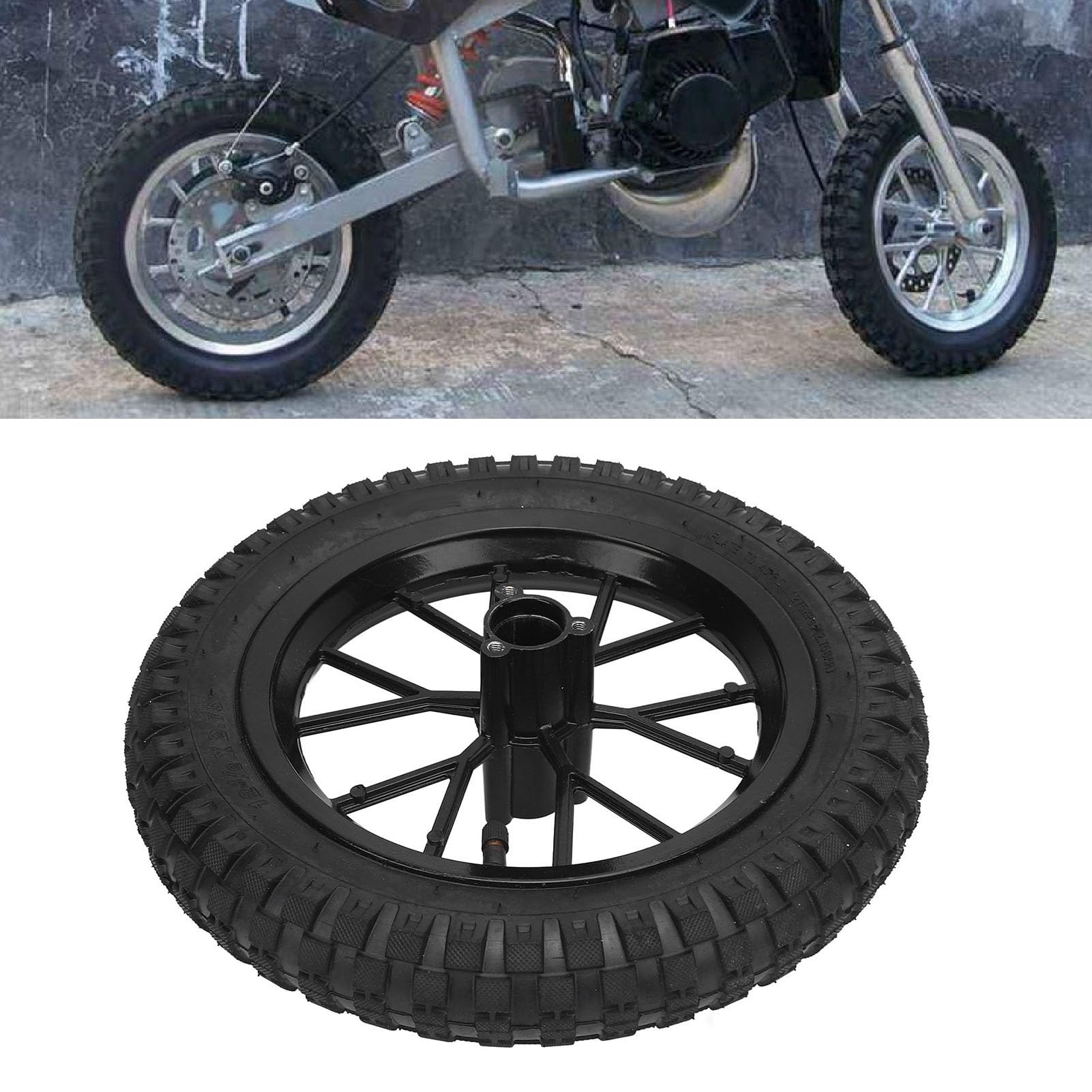 Jante de Roue Arrière 12,5 X 2,75, Adhérence Améliorée, Traction Supérieure, 2 Temps, 47 cm³, 49 cm³, Pocket Bike