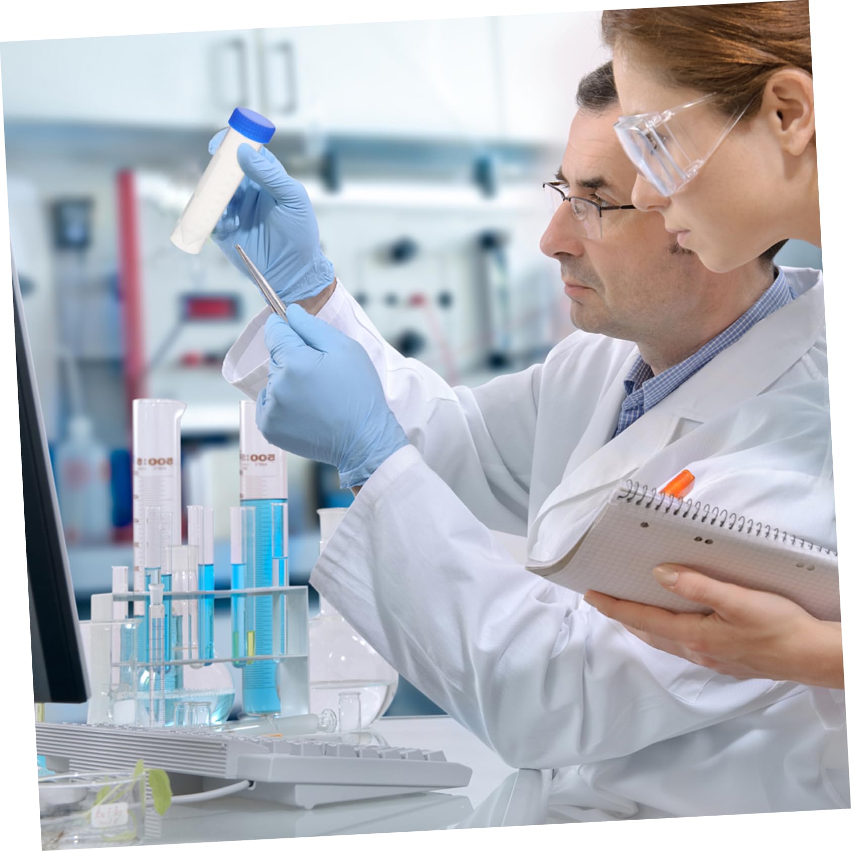 Zentrifugenröhrchen für Labore 50ml 50 Stück aus Kunststoff