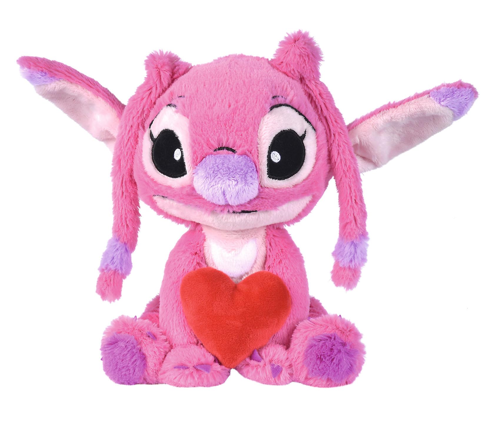 Simba Plüschtier, Engel umarmt EIN Herz, 25 cm, Lilo & Stitch – weiches und liebevolles Plüschtier, offizielles Disney-Lizenzprodukt, geeignet ab 0 Monaten (6315877002X12)