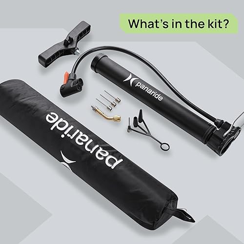 Miniatura 6 de Bomba de bicicleta  Inflador avanzado de neumáticos de bicicleta  Bomba de aire manual de bicicleta con válvulas Presta y Schrader dobles  Bomba de