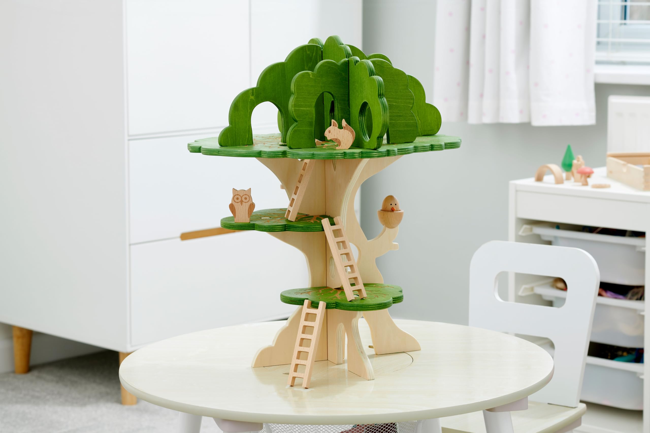 Tickit 74059 Woodland Trail Tree House – Wooden Treehouse – Playhouse – Small World Play