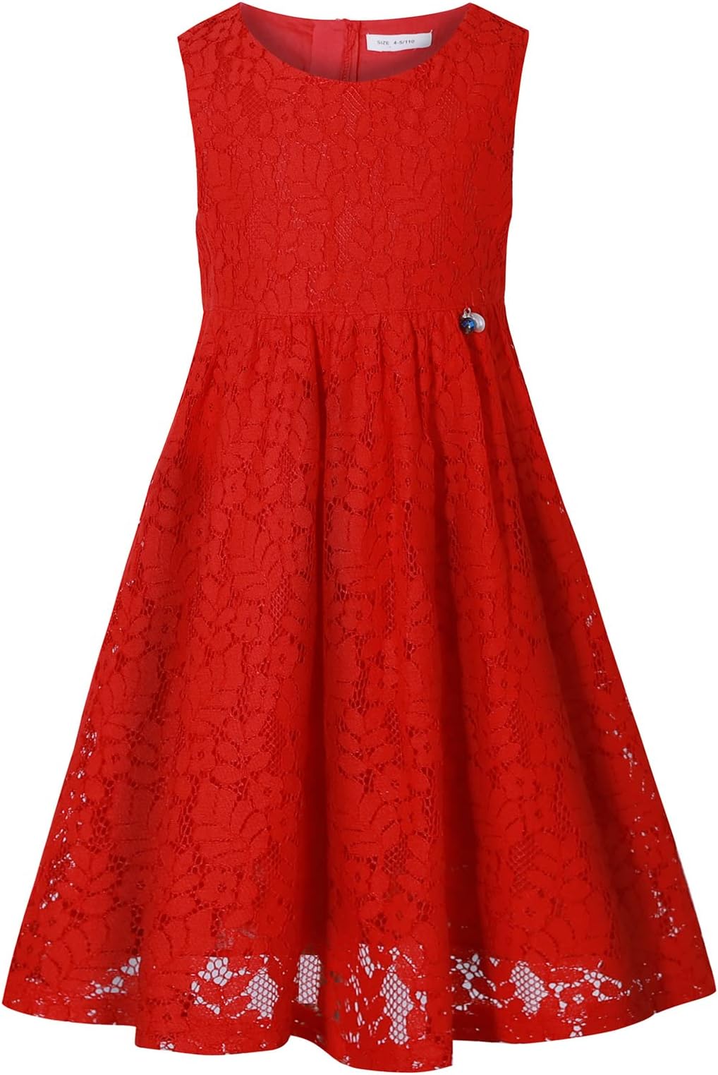 Bonny Billy Girl's A-Line Long Sleeve Lace Kid Dress