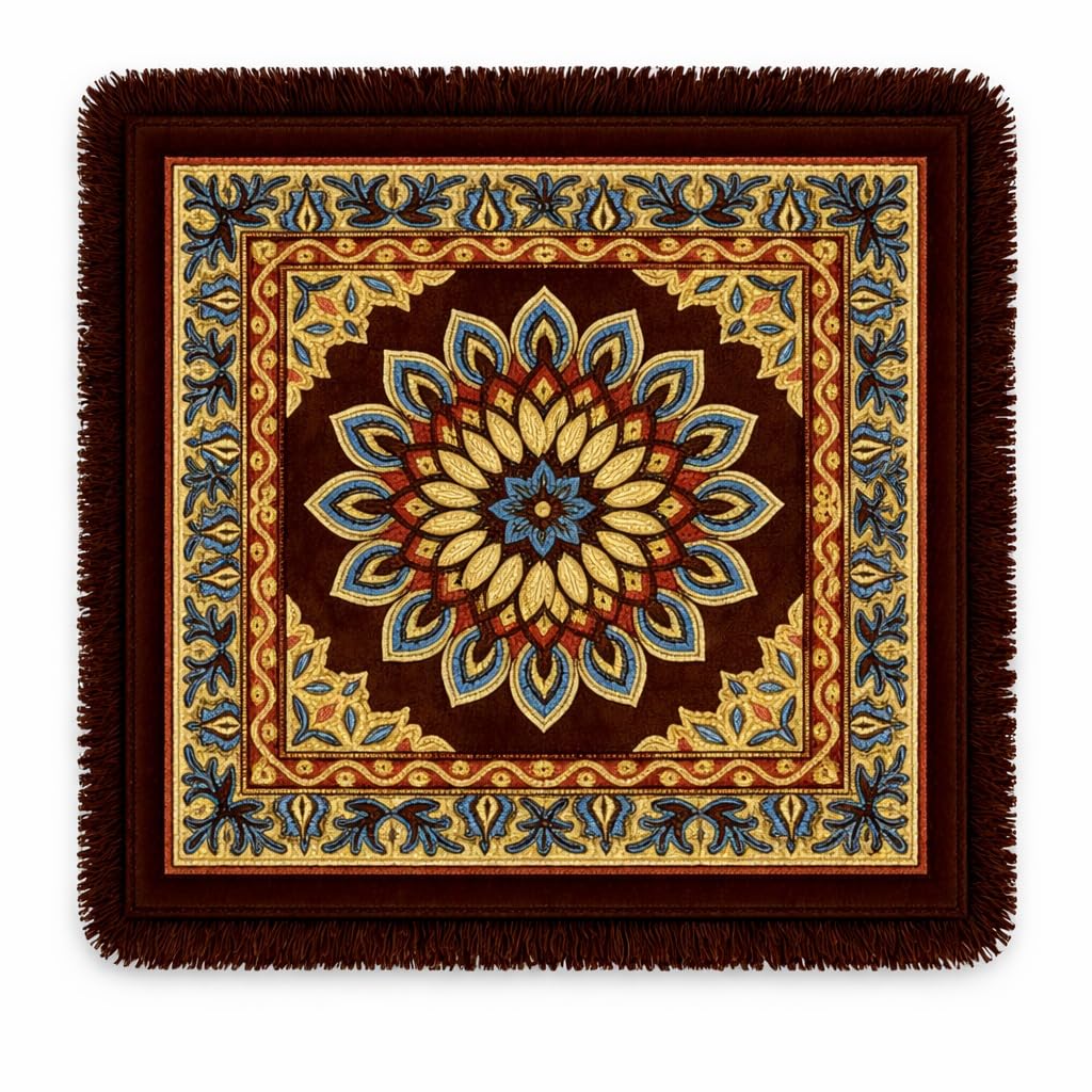 Velvet Prayer Mats - Soft & Elegant for Pooja -10