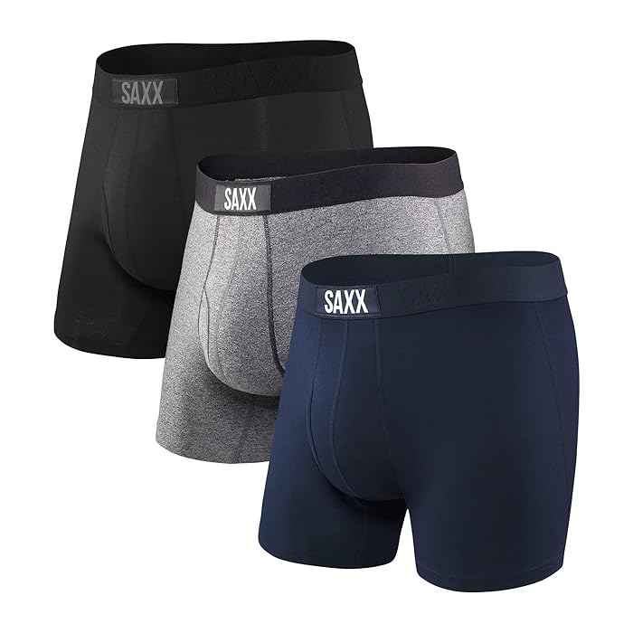 Buy SAXX Men's Underwear Ultra Super Soft Boxer Briefs with Fly and Builtin Pouch Support