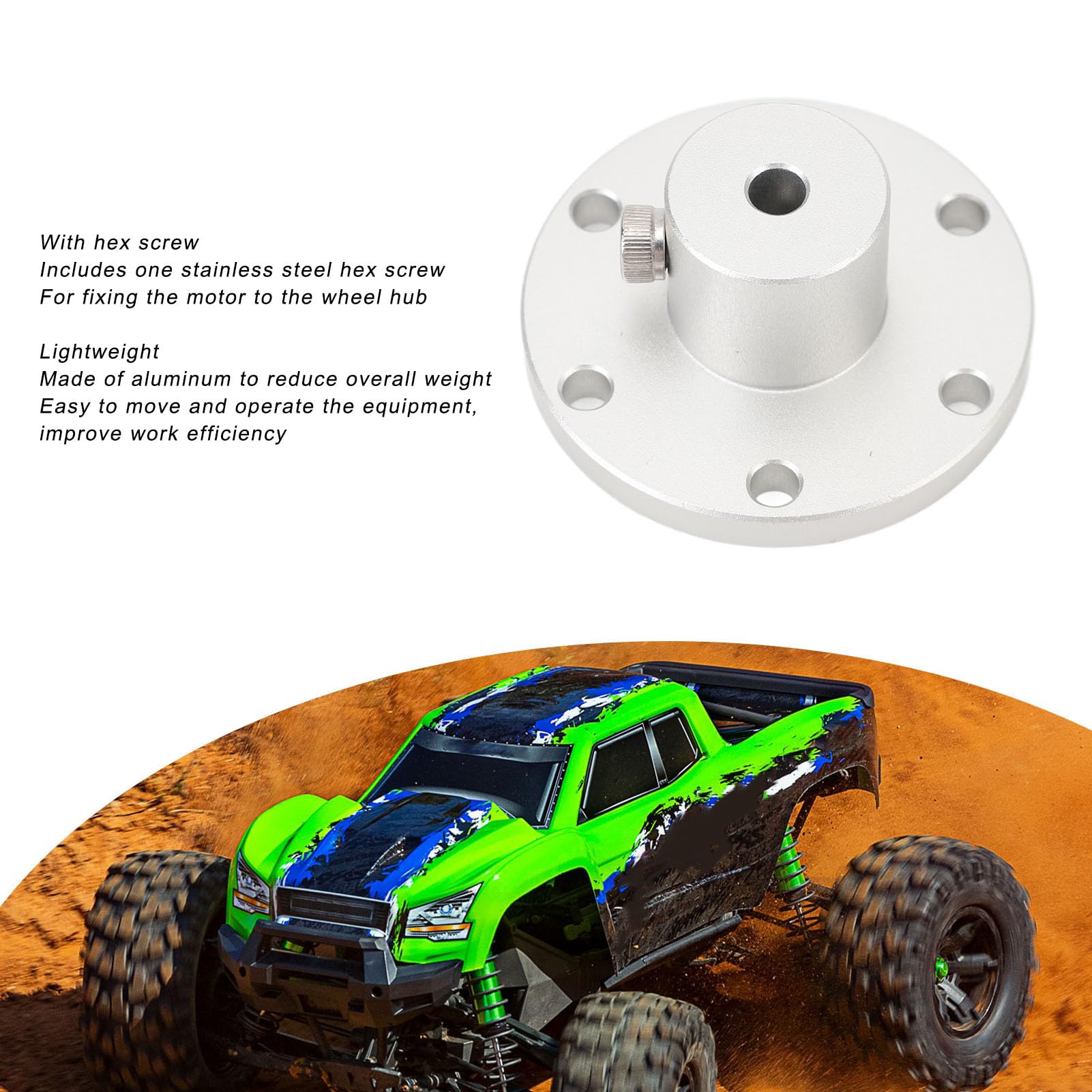 Moyeu de Montage D'arbre Universel en Aluminium avec Vis Hexagonale, pour Bricolage, Modèle RC, Montage de Moteur, Roues de Robot