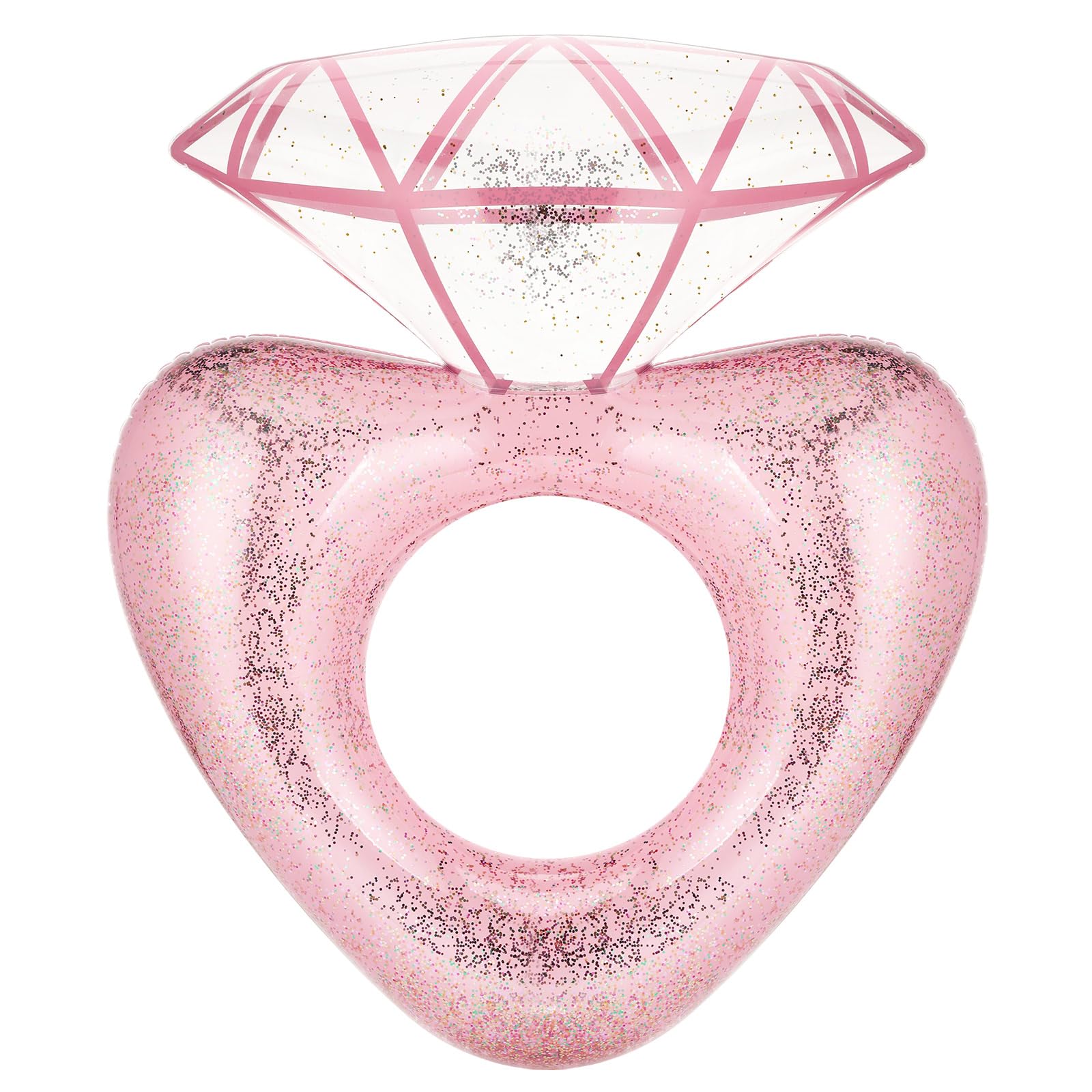 MoKo Anillos de Natación para Niños Adultos, Piscina de Flotador Inflable en Forma de Corazón para Fiesta de Verano Diversión Acuática Playa