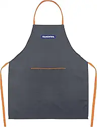 TRAMONTINA AVENTAL PARA JARDINAGEM EM TECIDO CINZA E LARANJA