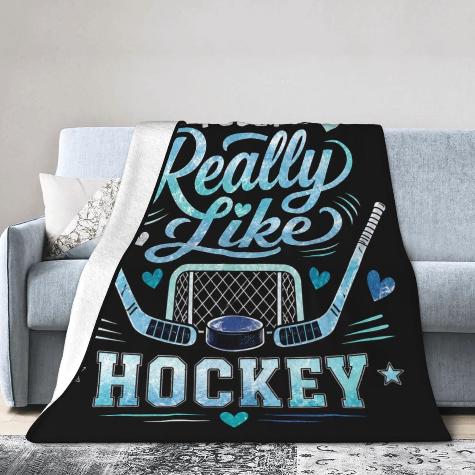 Tijuboni Hockey Sports Throw Blanket Gift for Girl 50"X40"