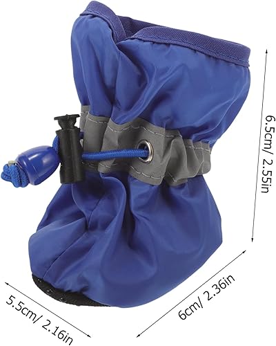 Miniatura 2 de UKCOCO Zapatos de perro para perros pequeños a medianos, botines de perro, protector de patas para pavimento caliente, botas de senderismo de nieve