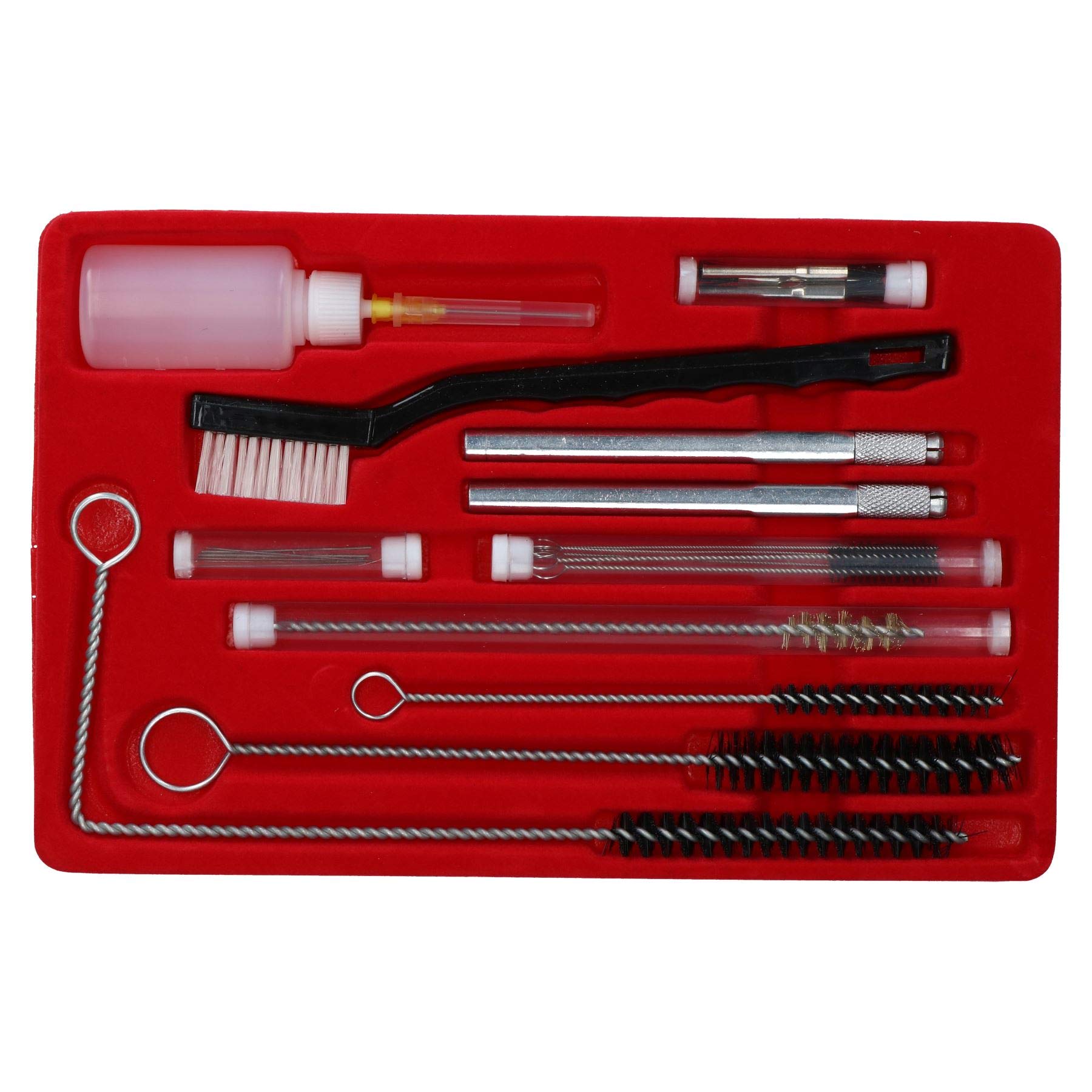 AB Tools Air Spray Gun Cleaning Kit for Air Brushes Suction Gravity Feed HVLP Detail 23pc