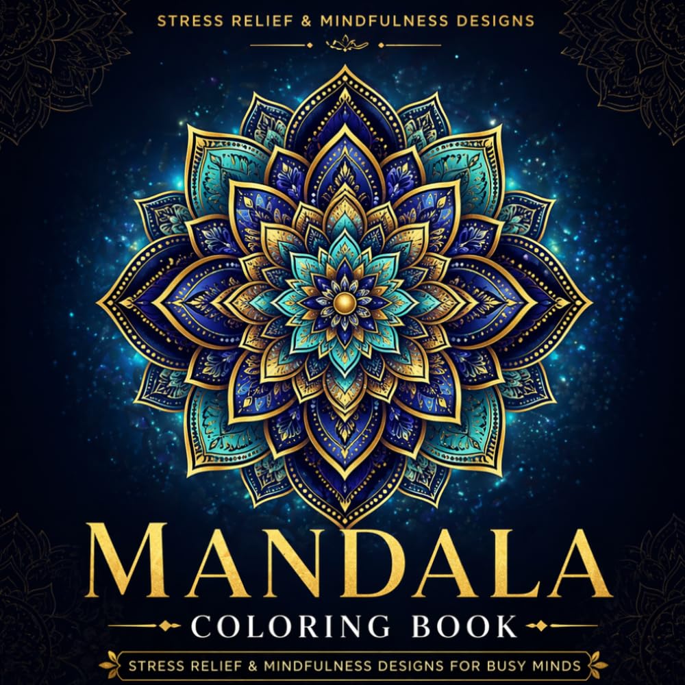 Mandala Coloring Book: Stress Relief & Mindfulness Designs for Busy Minds