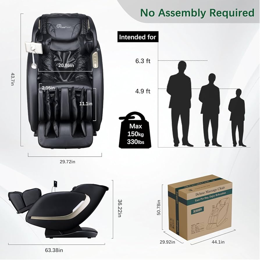 Amazon.com: EASPEARL 2025 Massage Chair, 4D Full Body Zero