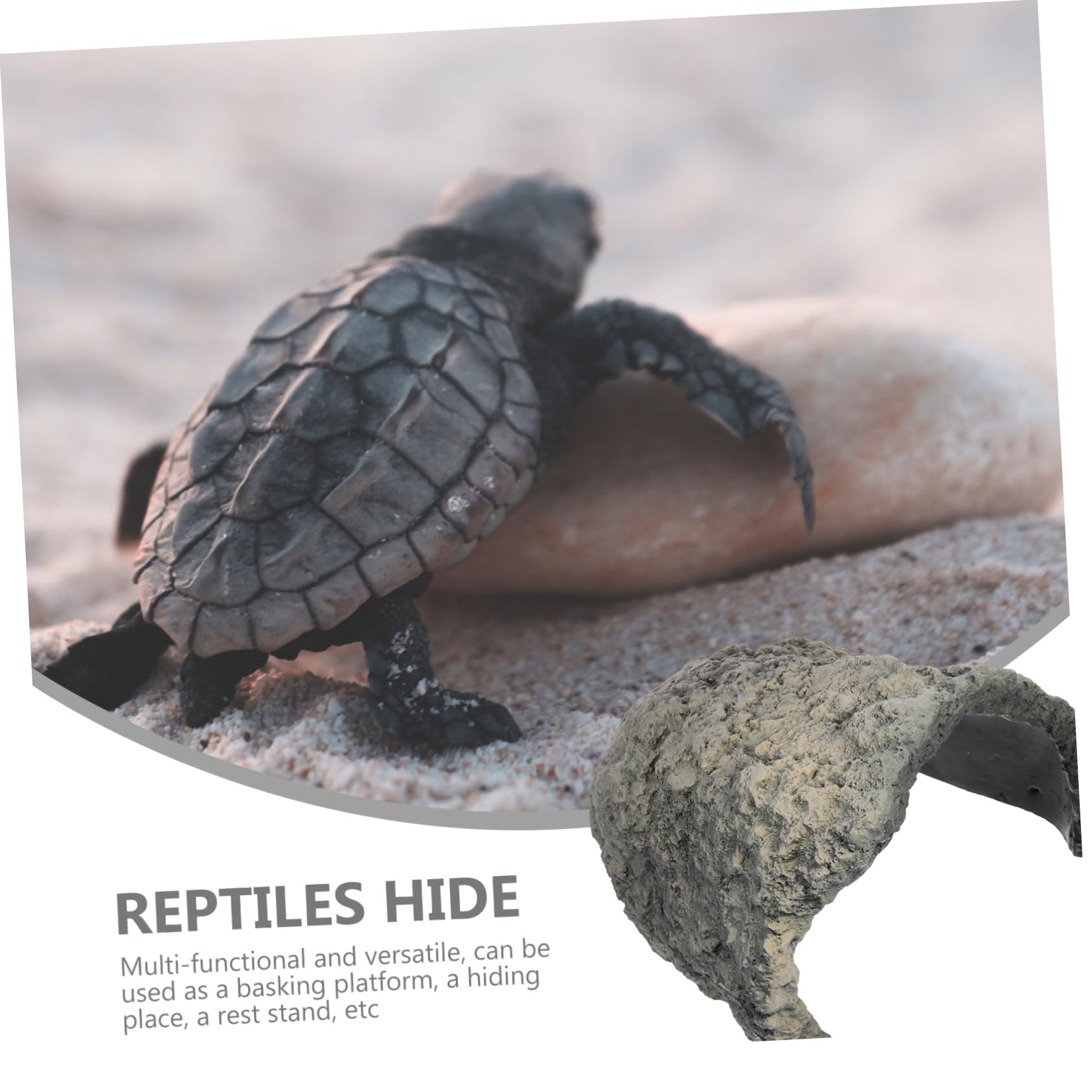 minkissy Cueva De Reptiles De Resina para Casa De Decoración De Multifuncional