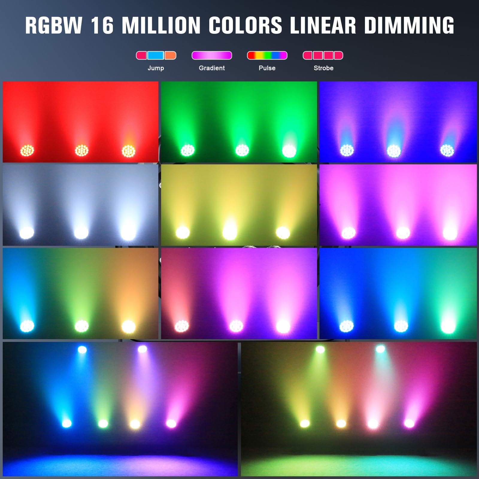 300W Par LED IP65 Impermeabile, Luce da Palco RGBW, Luci Discoteca da Esterno, Luce per Feste, Adatto per Feste all'Aperto e Concerti nei Giorni di Pioggia DJ