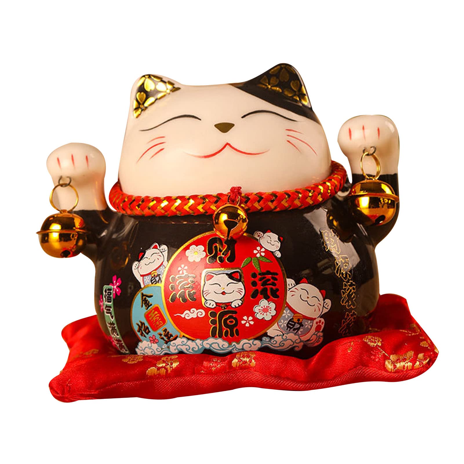 Amazon.com : Lucky Cat Piggy Bank – Maneki Neko Coin Bank, 4.5in