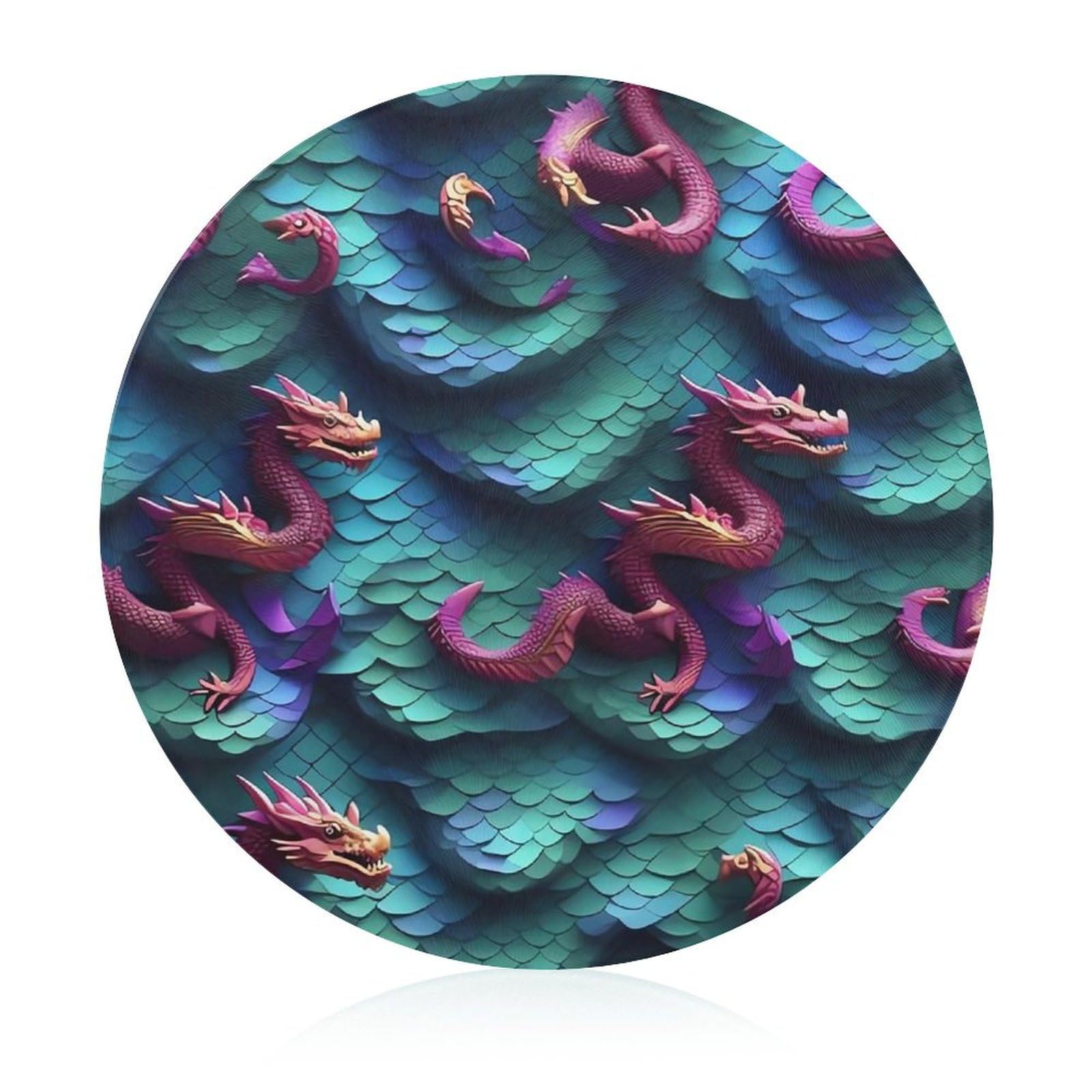 Tapis de coupe portable en verre contre les odeurs et les rayures