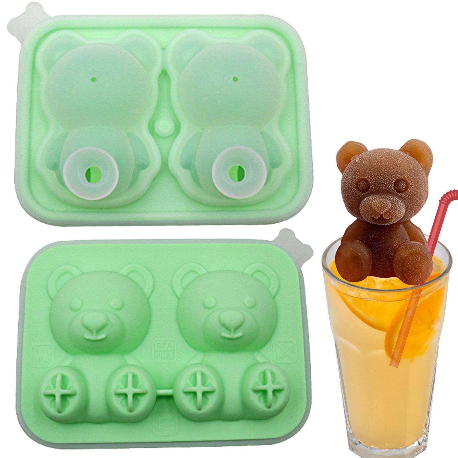 【新品】製氷 ベア くま　① Amazon.co.jp: くまの形をした氷の型 - 冷凍庫用アイスベアメーカー型
