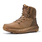 Men's Military Tactical Boot Lightweight Comfortable Boots for Work All Day Side Zipper Motorcycle Combat Hiking Boots Metrostrike(8-9 Inches)