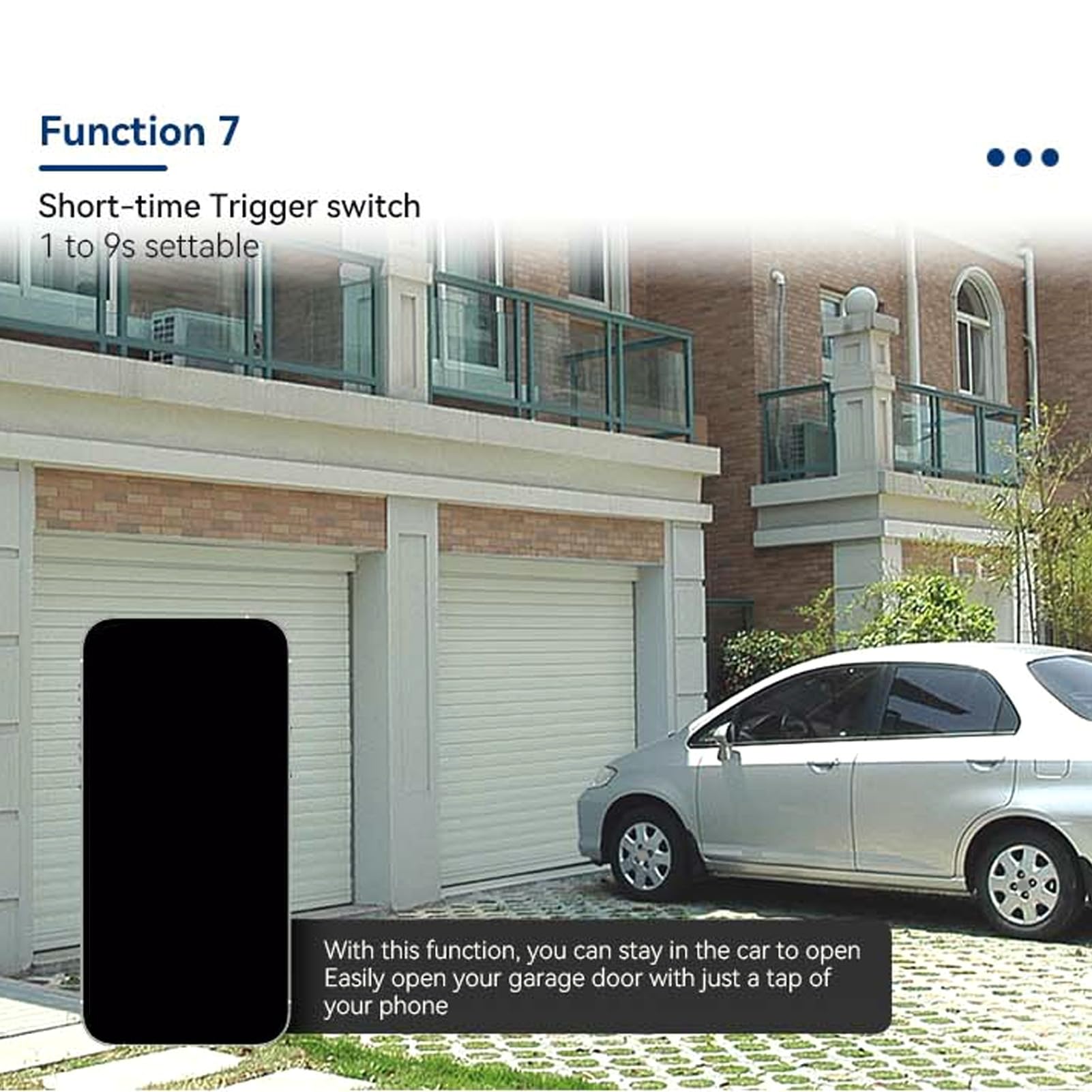 Smart Relay Switch EU Plug 100‑240V 4G Trasmettitore Remoto Wireless e relè Ricevitore, per Luci Ventilatore da Soffitto Apriporta per Garage Cancello per Auto