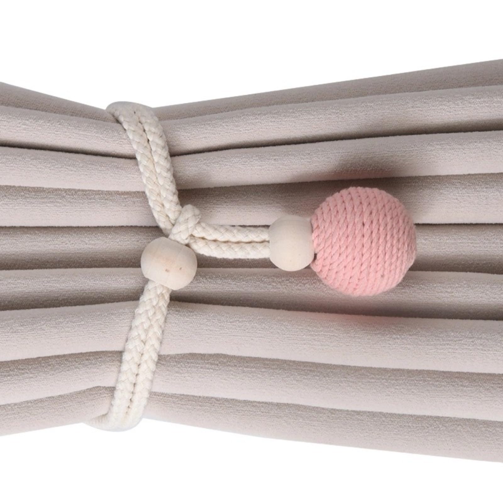 Jazuaiao Curtain Tiebacks Rope Curtain Holders Curtains Holdbacks, Farmhouses Rope Curtains Tie Back for Drapery Patios Tiebacks