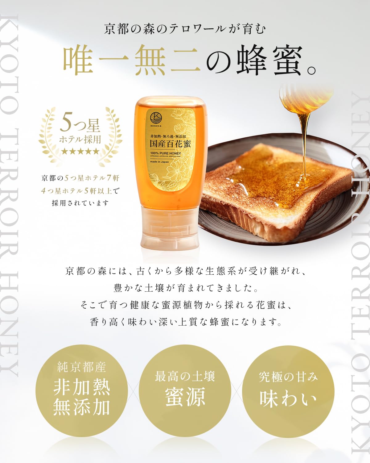 Amazon | HONEY.K はちみつ 国産 ハチミツ 非加熱 純粋 生はちみつ