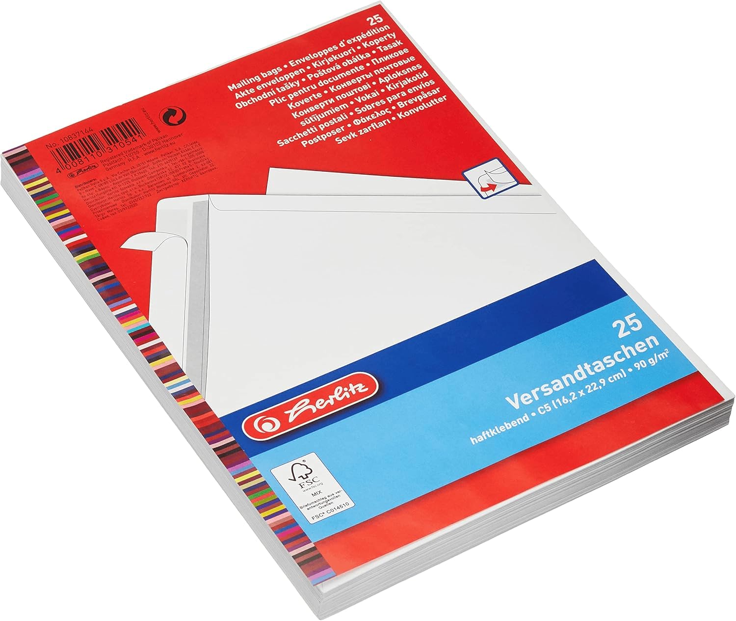 Herlitz 10837144 Koperty, Biały