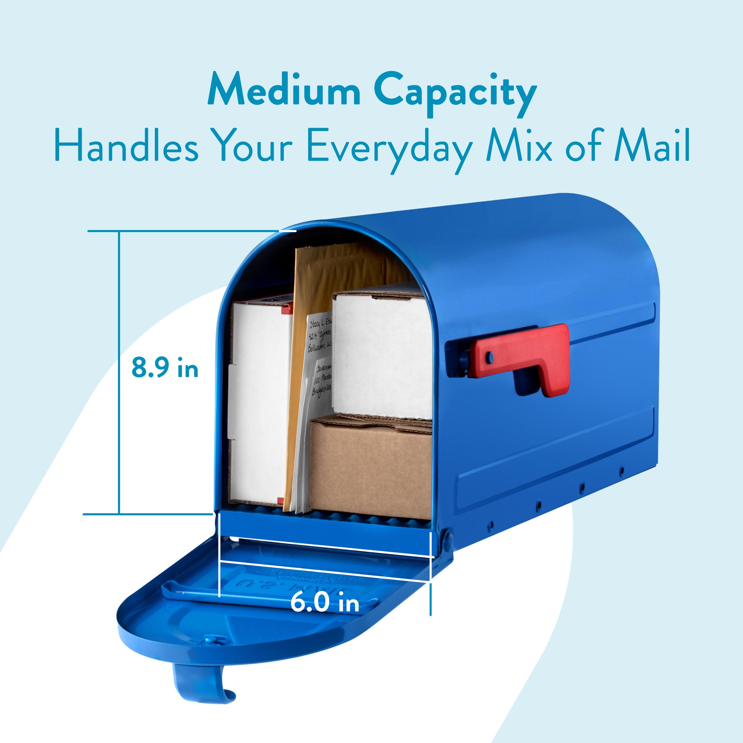 ARCHITECTURAL MAILBOXES 7600BE MB1 skrzynka pocztowa, niebieska, M