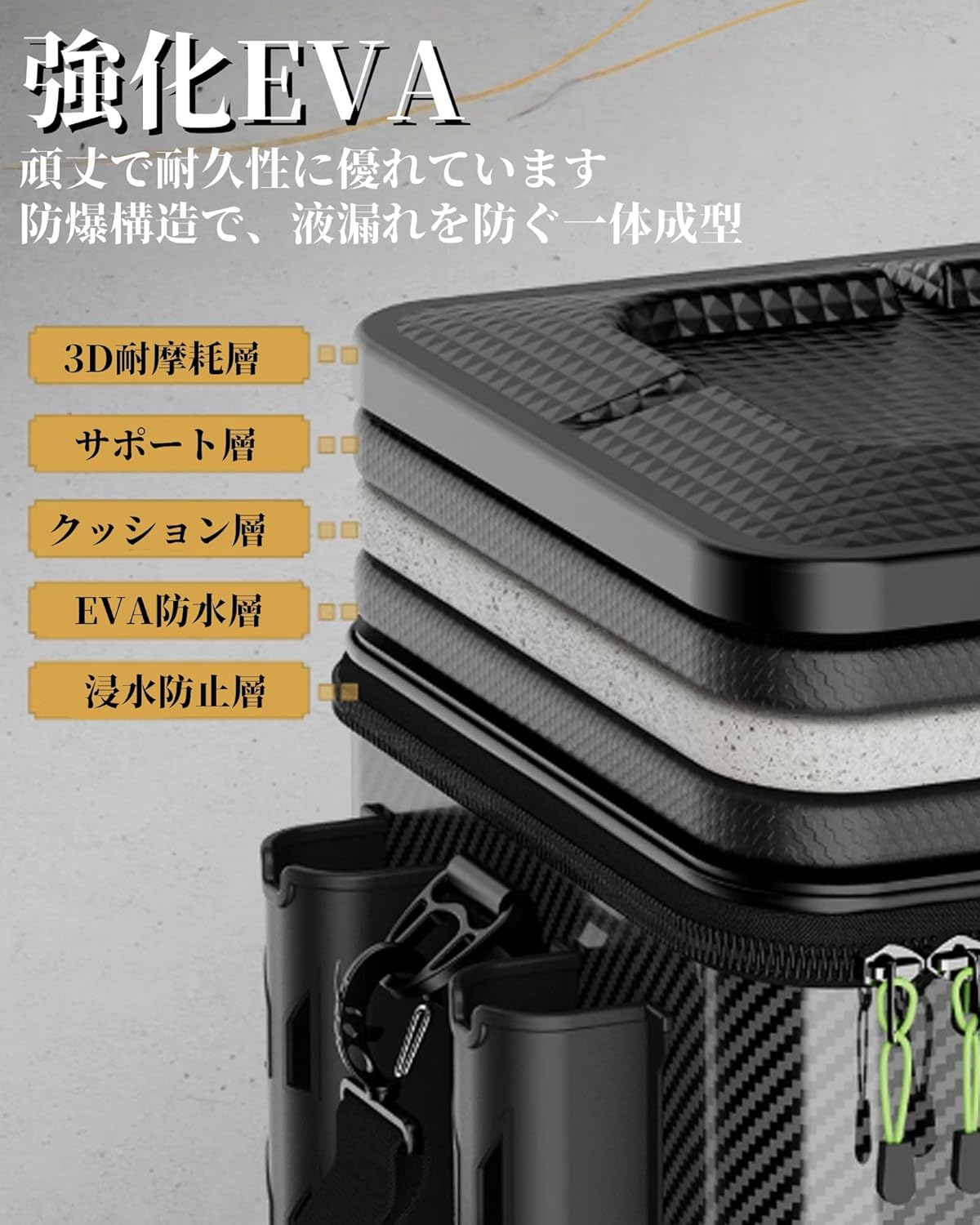 座れるドタックルボックス JQEJDKE ロッドホルダー付き バッカン タックルバック 45cm プライヤーホルダー付き EVA 素 座れるドタックルボックス  ロッドホルダー付き バッカン タックルバック 釣りバッカン 45cm プライヤーホルダー付き EVA素材ボックス バケツ 40L 多 ... jsdskw 座れるドタックルボックス ロッドホルダー付き バッカン タックルバック 釣りバッカン 45cm プライヤーホルダー付き