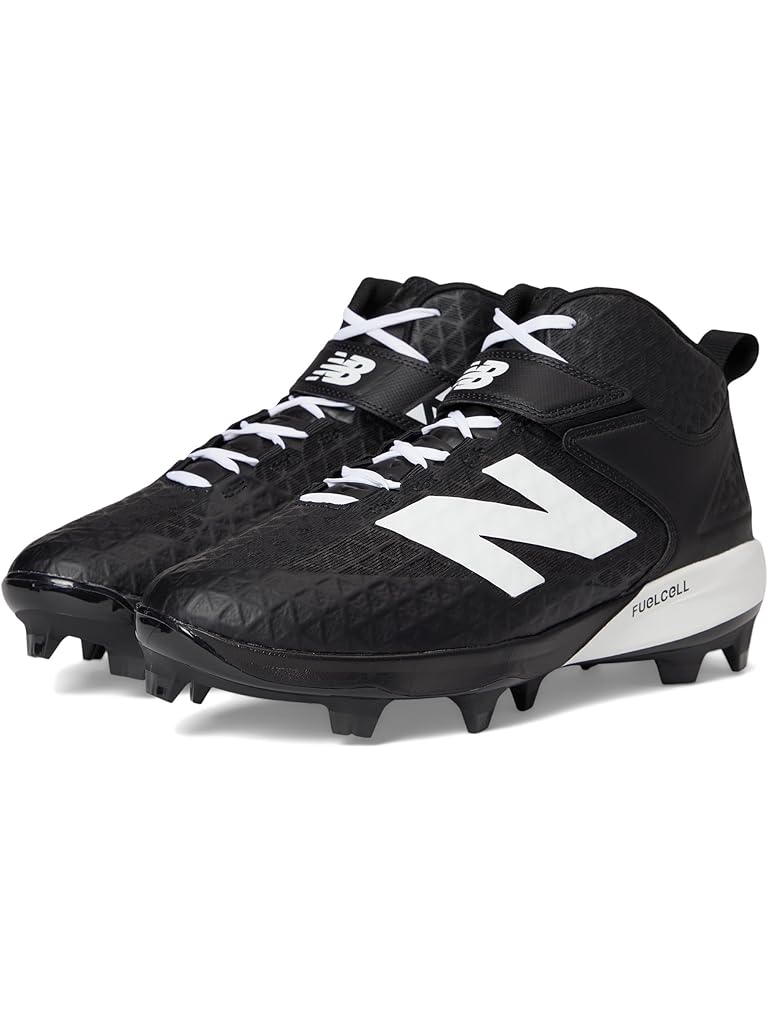 Black New Balance Fuelcell 4040 V8 Mid-molded Baseball Cleats